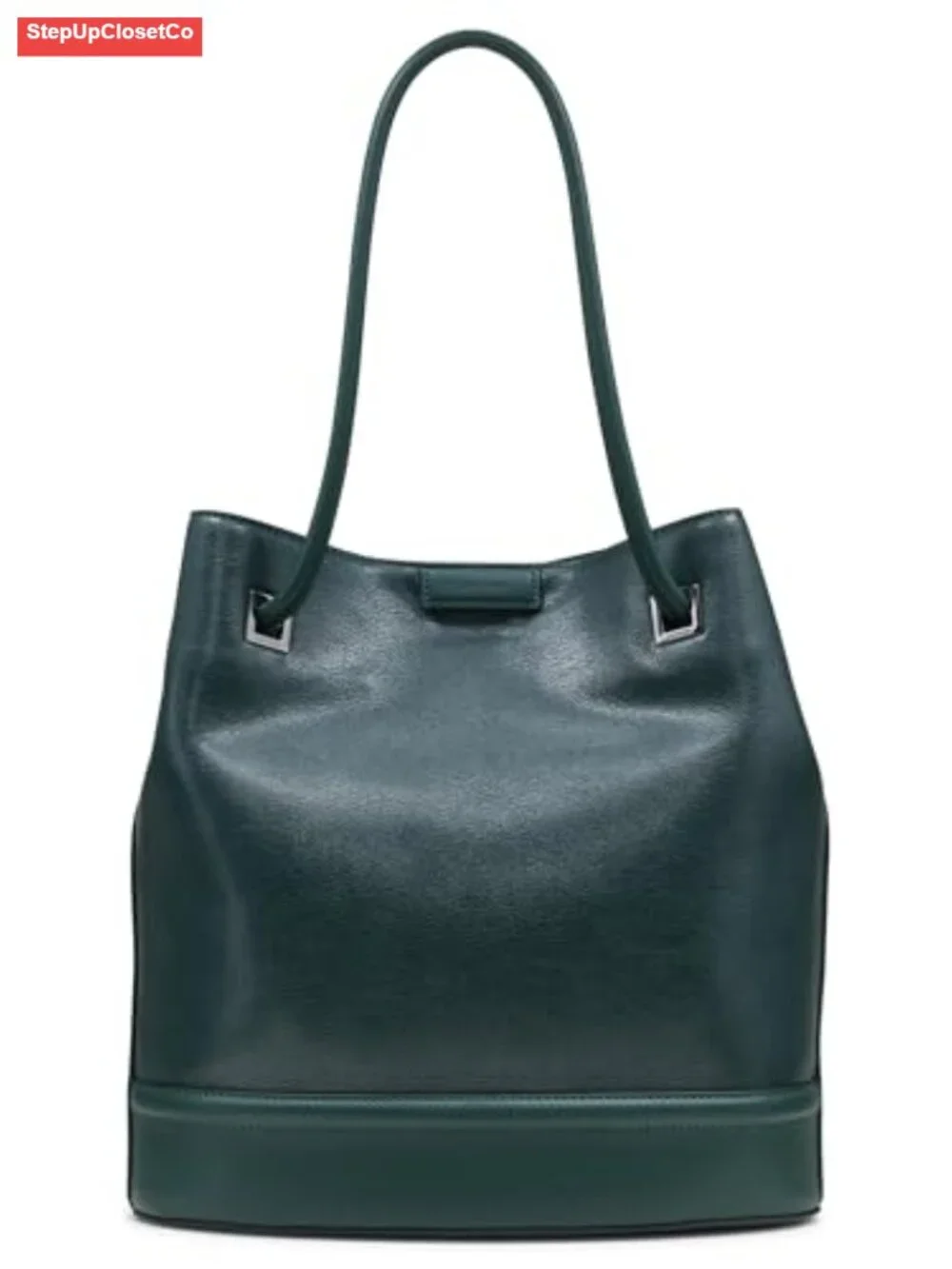 Vegan Leather Tote Bag with 2 Pockets Shoulder Handbag Work Travel